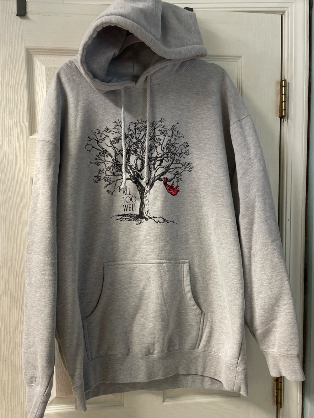Taylor Swift All Too Well Pullover Hoodie Size 3XL Gray. Red Album.